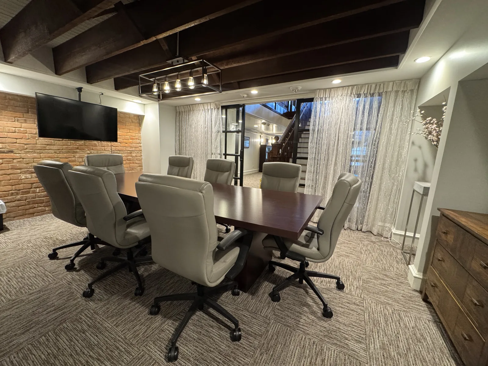 Conference room at the Arceneaux law office